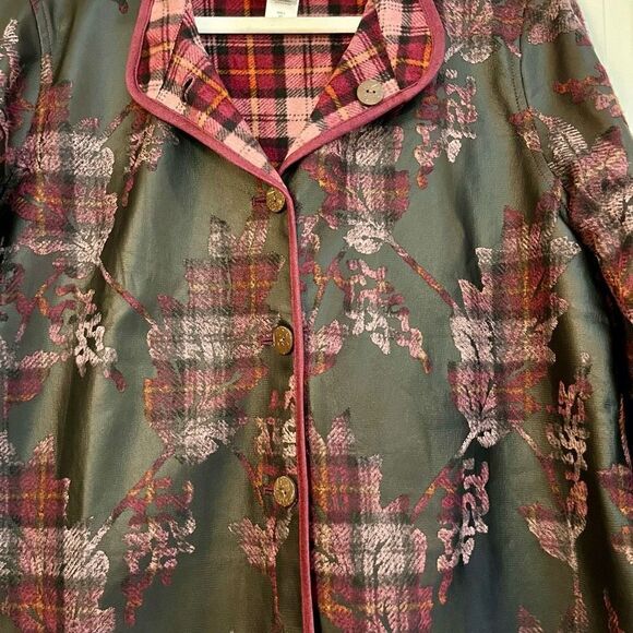 Coldwater Creek Reversible Cozy Canyon Jacket Small - Picture 2 of 11